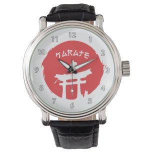 Reloj De Pulsera Artes marciales Karate Combatiendo