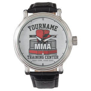 Reloj De Pulsera Artes marciales mixtas AÑADIR NOMBRE MMA Entrenami