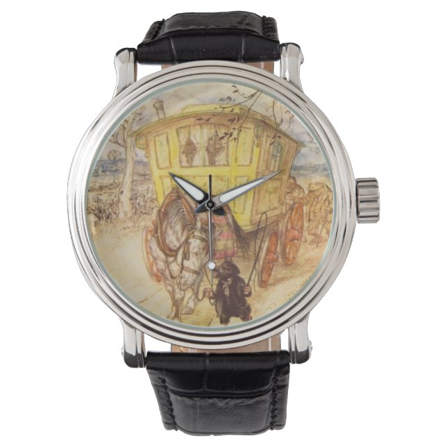 Reloj De Pulsera Arthur Rackham - El Viento En Los Salvajes (Anverso)