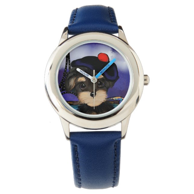 RELOJ DE PULSERA ARTISTA YORKIE POO EN PARÍS (Anverso)