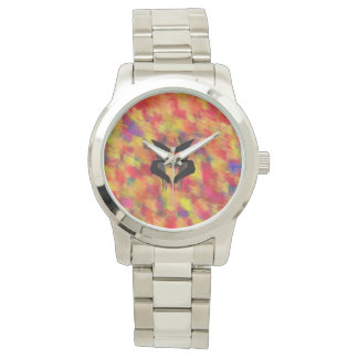 Reloj De Pulsera Artsy Blue Psychiatrist Rorschach Blot
