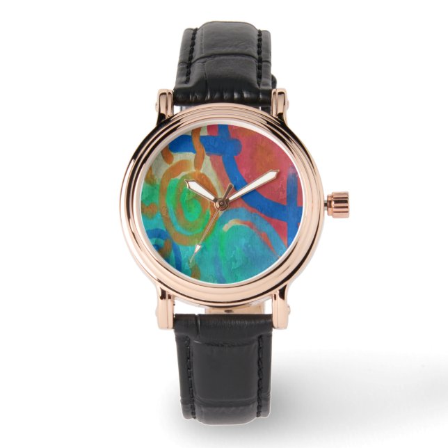 Reloj De Pulsera Artwear abstracto original (Anverso)
