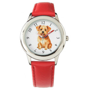 Reloj De Pulsera Aseo Pet Colección Elegante Dorada Personalizada