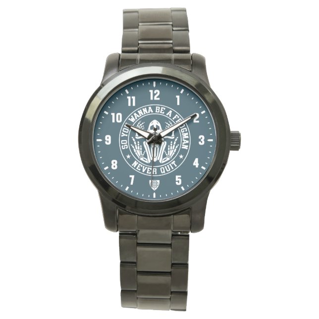 Reloj De Pulsera Así que quieres ser un hombre rana "NUNCA TE RINDA (Anverso)