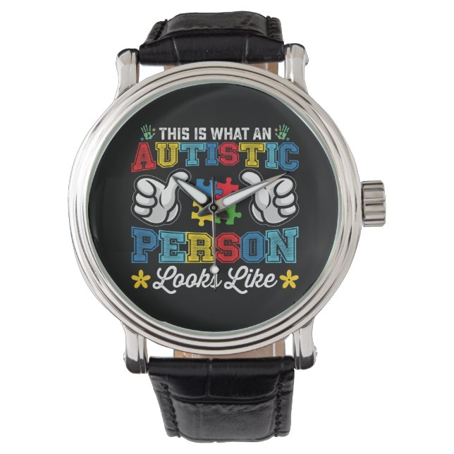 Reloj De Pulsera Así Se Ve Un Autismo (Anverso)
