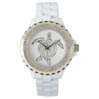 RELOJ DE PULSERA ASIENTO. TORTUGA DECORATIVA