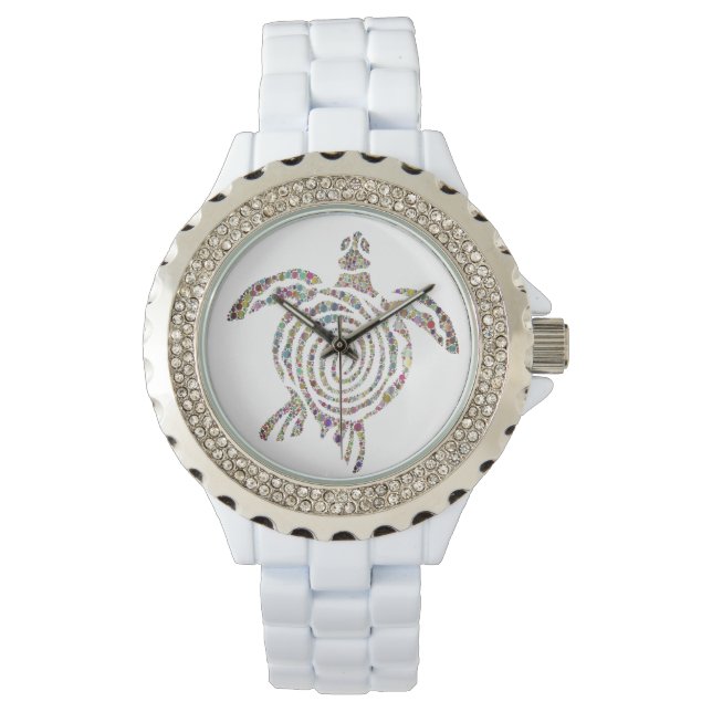 RELOJ DE PULSERA ASIENTO. TORTUGA DECORATIVA (Anverso)