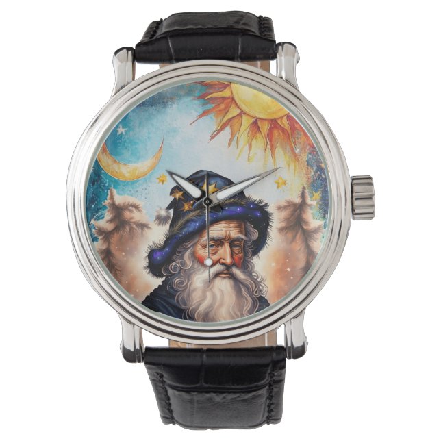 Reloj De Pulsera Asistente Celestial Sol y Luna (Anverso)
