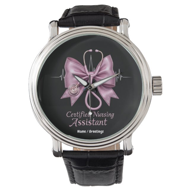 Reloj De Pulsera Asistente de Enfermería certificado CNA Coquette B (Anverso)