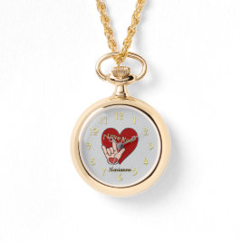 Reloj De Pulsera ASL personalizado me encanta verte