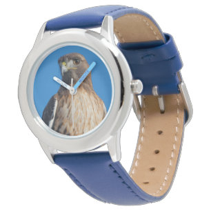 Reloj De Pulsera Asombroso ave de Hawk de presa con cola roja al so
