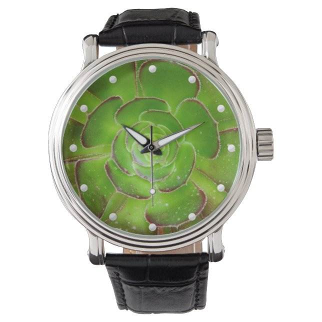 Reloj De Pulsera Aspecto asombroso radiante brillante verde (Anverso)