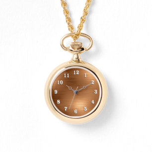 Reloj De Pulsera Aspecto de cobre cepillado