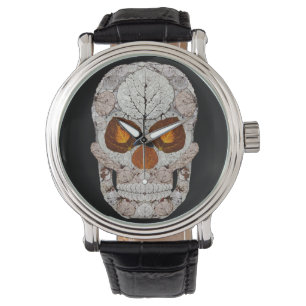 Reloj De Pulsera Aspen Leaf Skull 11