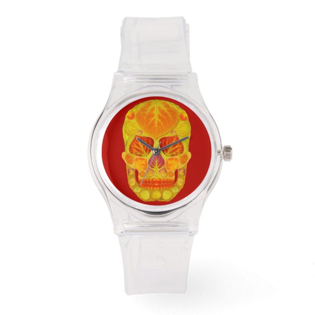 Reloj De Pulsera Aspen Leaf Skull 13 (Anverso)