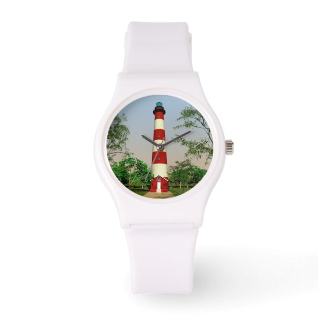 Reloj De Pulsera Assateague Lighthouse, Virginia Easterm Shore (Anverso)