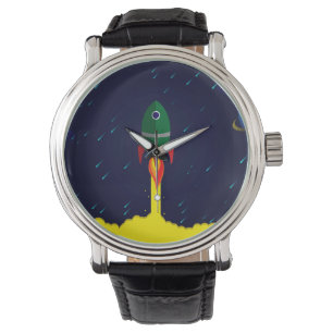 Reloj De Pulsera Astronauta de astrología espacial de cohete