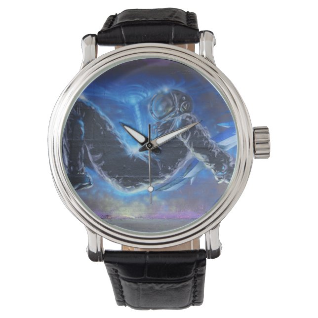 Reloj De Pulsera Astronauta del graffiti (Anverso)