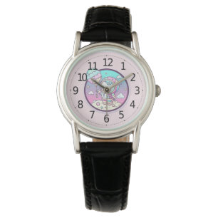 Reloj De Pulsera Astronauta lindo con baluón helado en la luna