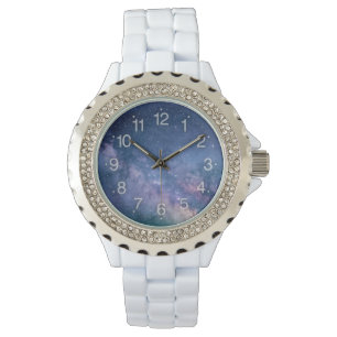 Reloj De Pulsera Astronomía cómica estrellas del cielo violeta azul