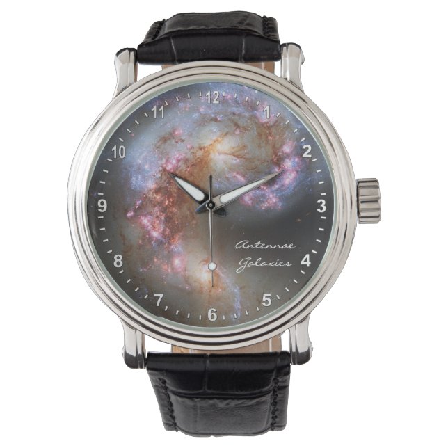 Reloj De Pulsera Astronomía y Antennae Galaxies Watch, Hubble (Anverso)