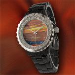 Reloj De Pulsera Atardecer 1577<br><div class="desc">Pintura de la colección "Sunset 1577" Este reloj Diamante de imitación de mujeres brilla con una pulsera de aleación de esmalte en blanco o negro, así como una cara de personalizable, te encantará mirar tu reloj por el momento. Personalice en la página del producto o haga clic en el botón...</div>