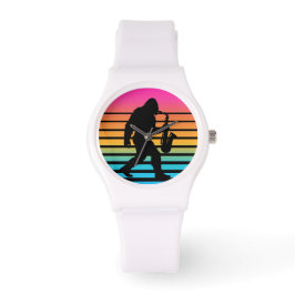 Reloj De Pulsera Atardecer de Saxofón Bigfoot Retro