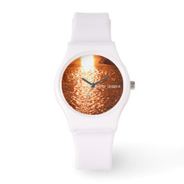 Reloj De Pulsera Atardecer en el agua