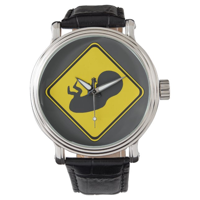 Reloj De Pulsera Atención: ¡Bebé por delante! (Anverso)