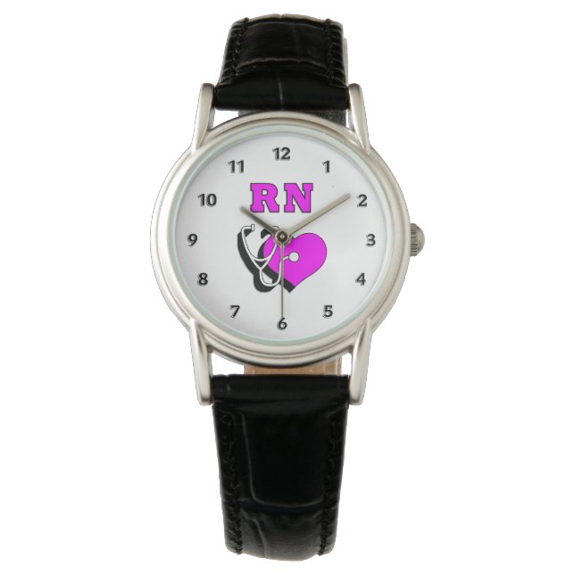 Reloj De Pulsera Atención de enfermeras RN (Anverso)