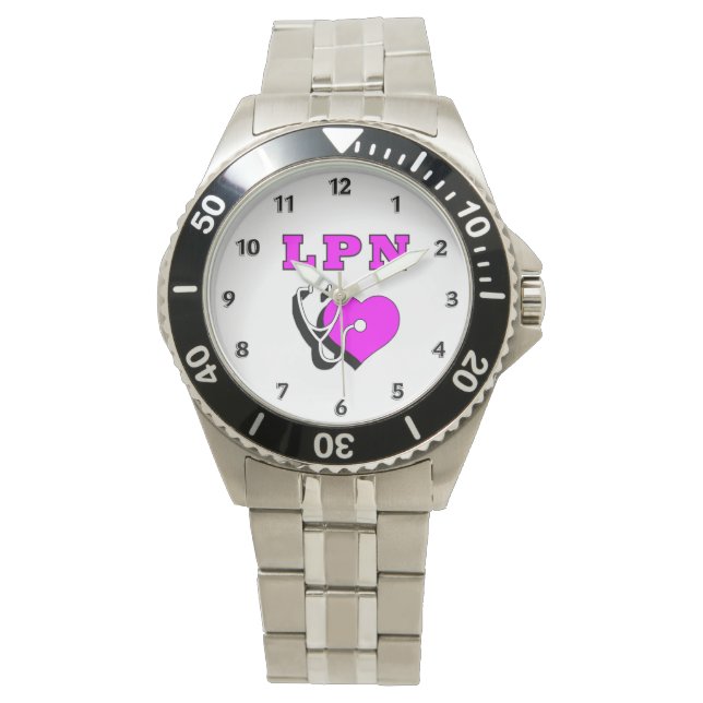 Reloj De Pulsera Atención de enfermería de LPN (Anverso)
