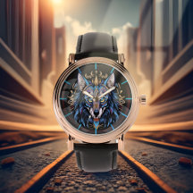 Aterrador cabeza de lobo Watch Moda Mens Luxury
