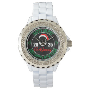 Reloj De Pulsera Atlas Espacio Navidad Humor Retro 2025