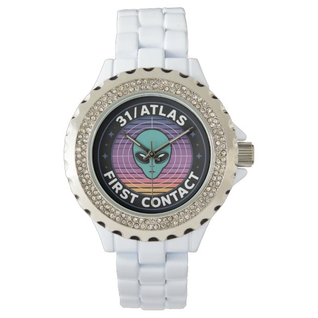 Reloj De Pulsera Atlas Space Christmas Retro Humor 2025  (Anverso)