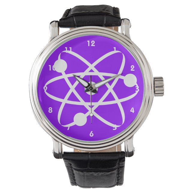 Reloj De Pulsera Átomo violeta púrpura (Anverso)