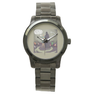 Reloj De Pulsera Atrapado En Medio Gracioso Grim Reaper Watch