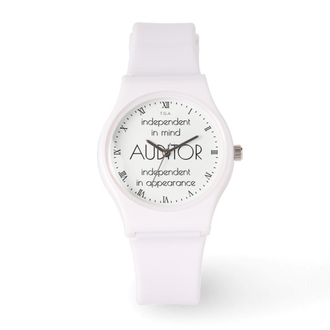 Reloj De Pulsera "Auditor: Independiente en mente y apariencia" (Anverso)