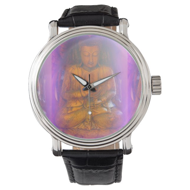 Reloj De Pulsera aura morada buddha watch (Anverso)