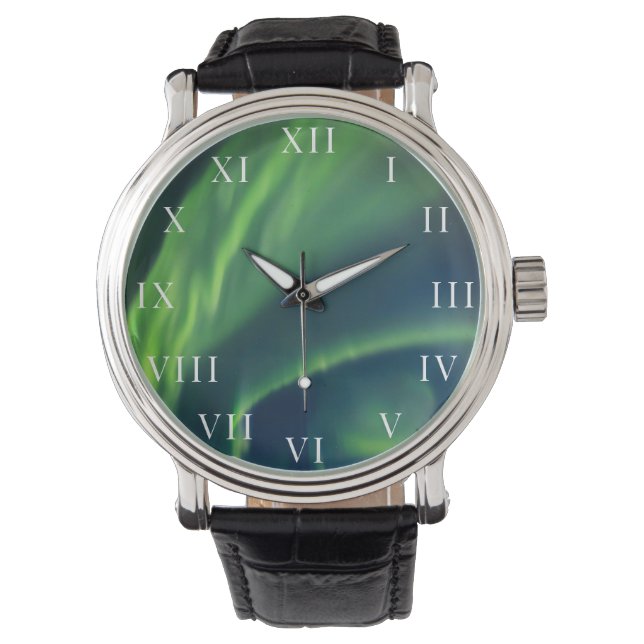 Reloj De Pulsera Aurora Boreal Ártico Alaska (Anverso)
