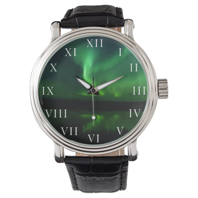 Reloj De Pulsera Aurora Boreal Ártico Alaska (Anverso)