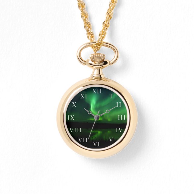Reloj De Pulsera Aurora Boreal Ártico Alaska (Anverso)