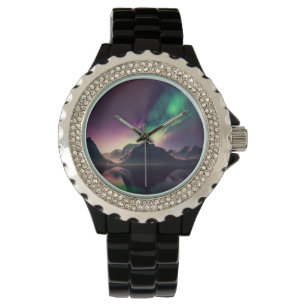 Reloj De Pulsera Aurora Luces Nocturnas