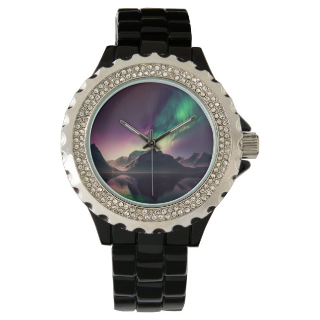 Reloj De Pulsera Aurora Luces Nocturnas (Anverso)
