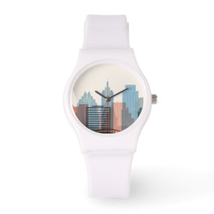 Reloj De Pulsera Austin, horizonte de la ciudad de Tejas el  