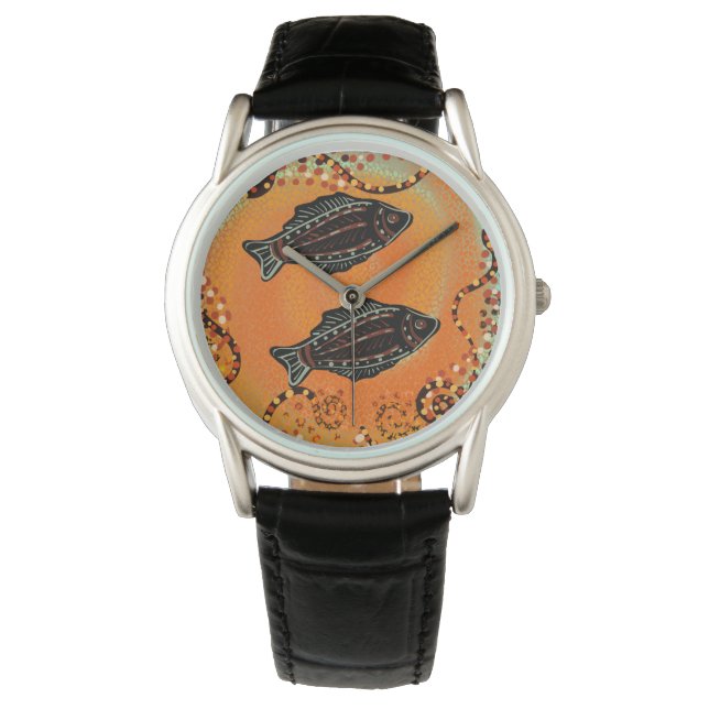 RELOJ DE PULSERA AUSTRALIA  ARTE DE PESCADO     (Anverso)