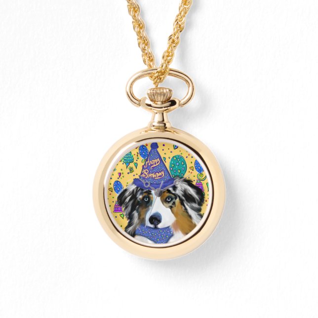 RELOJ DE PULSERA AUSTRALIAN SHEPHERD (Anverso)