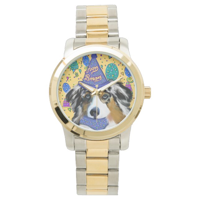 RELOJ DE PULSERA AUSTRALIAN SHEPHERD (Anverso)