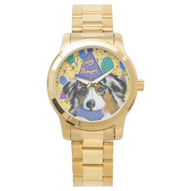 RELOJ DE PULSERA AUSTRALIAN SHEPHERD (Anverso)