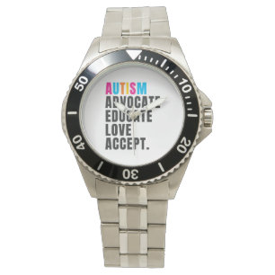 Reloj De Pulsera Autism Awareness Advocacy Educar Amor Aceptar