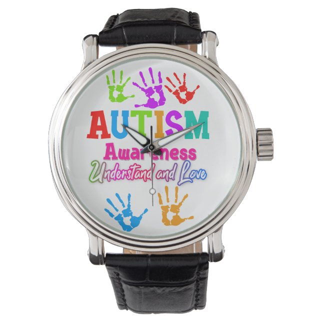 Reloj De Pulsera Autism Awareness Understanding and Love (Anverso)